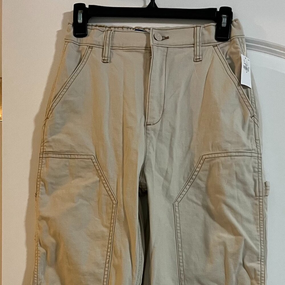 Loose High-Waisted Carpenter Pants